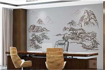 石嘴山森佰汇航空纤维墙咔（山水之间）