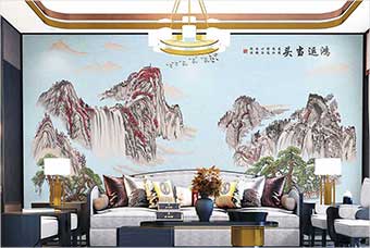 石嘴山森佰汇航空纤维墙咔（鸿运当头）